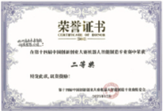 中国创新创业大赛二等奖